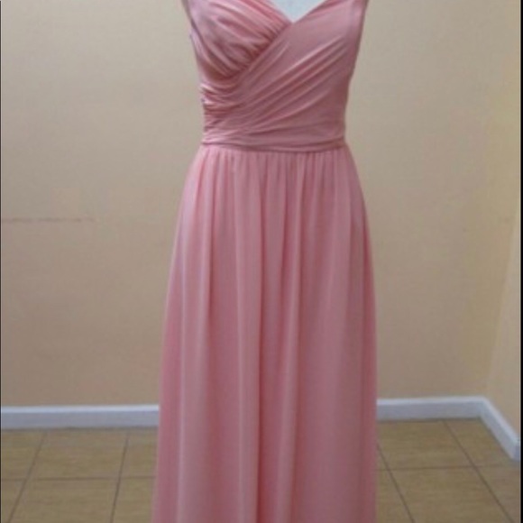 Alfred Angelo Dresses & Skirts - ALFRED ANGELO Salmon Chiffon Bridesmaid/Mob Dress